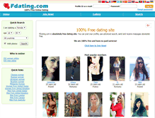 Tablet Screenshot of fdating.com